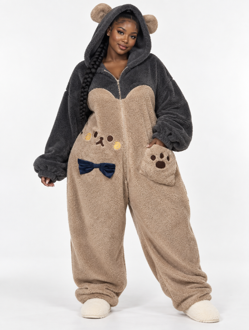 Sleepy Bear Zip Suit