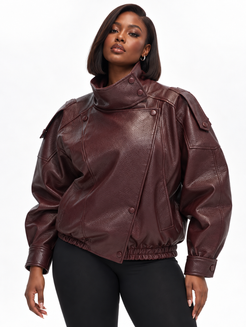 Vintage Wrap Leather Jacket