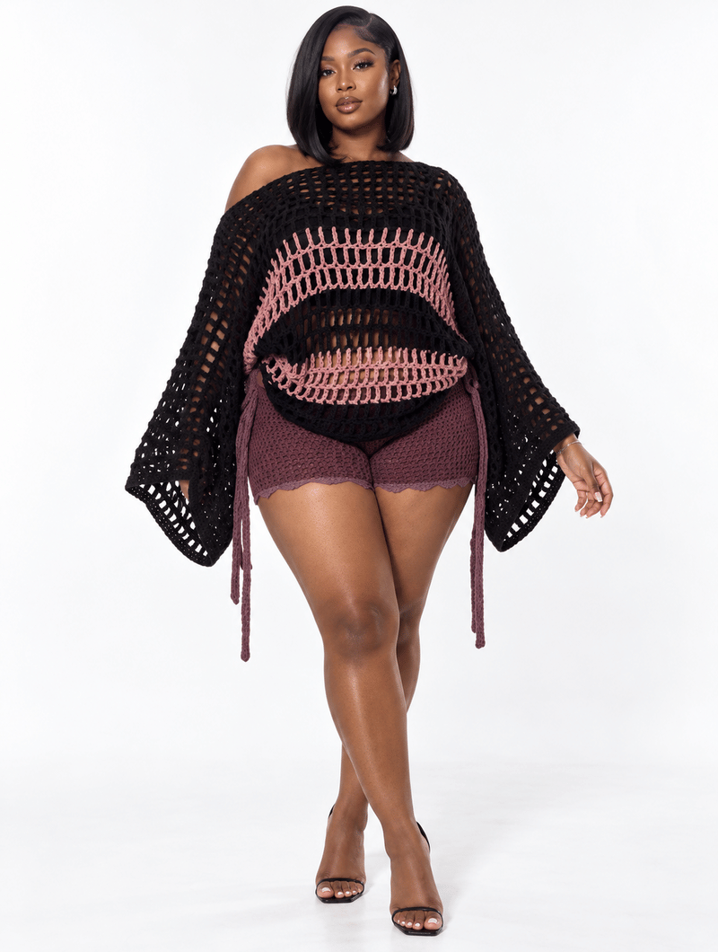Bell Sleeve Crochet Set