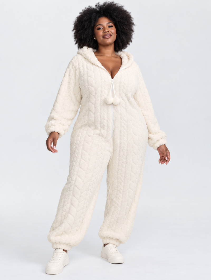 Cloud Cable Plush Onesie