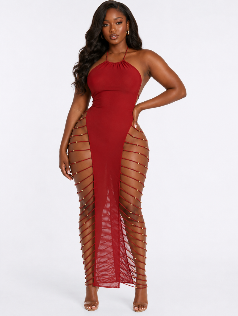 Gilded Ruby Siren Maxi