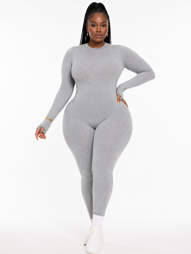 Second Skin Ribbed Jumpsuit