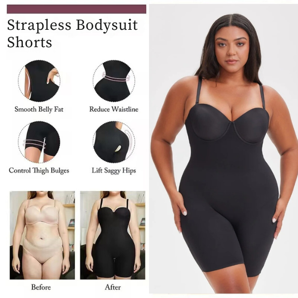 Strapless Bodysuit Short