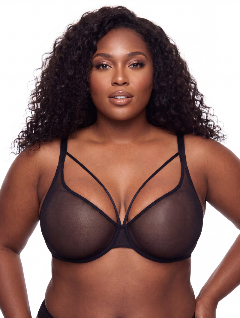Mesh V-Strap Bra