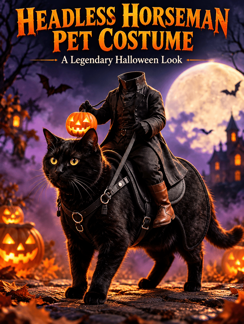 Headless Rider Pet Costume