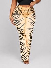 Tiger Queen Ruched Flares