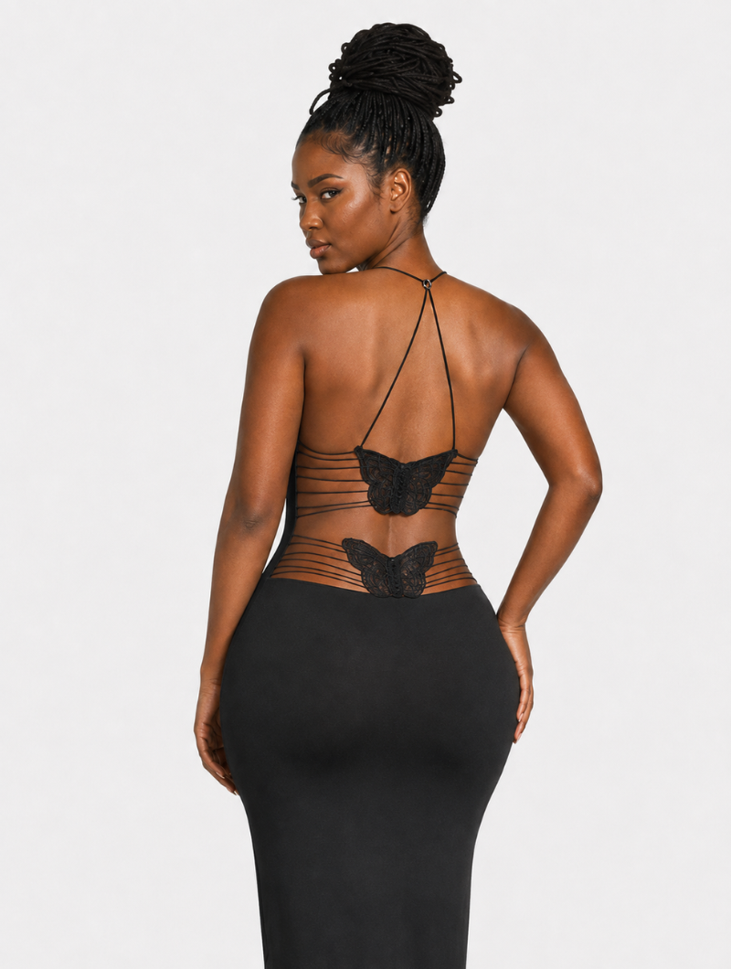 Butterfly Back Maxi Dress