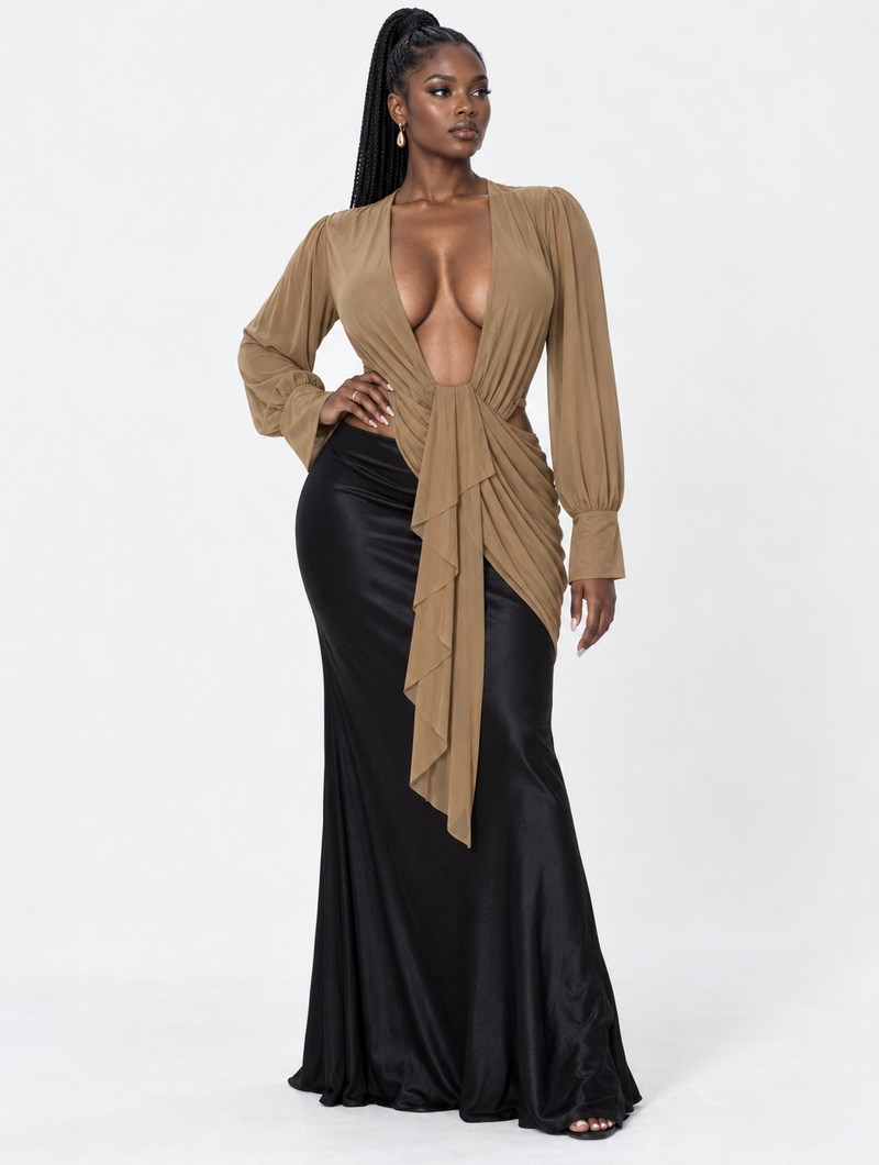 Draped Goddess Maxi Set