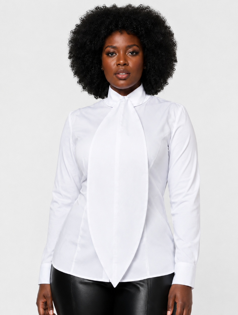 Contrast Tie Dress Set