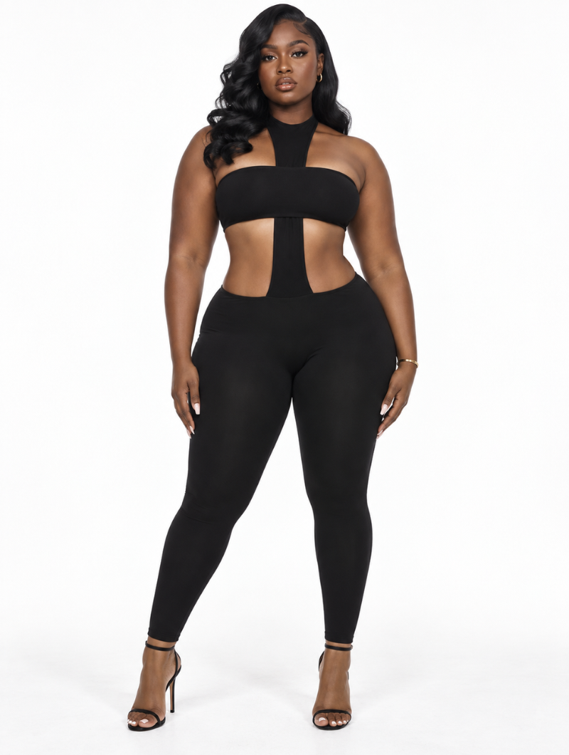 Cross Cutout Jumpsuit