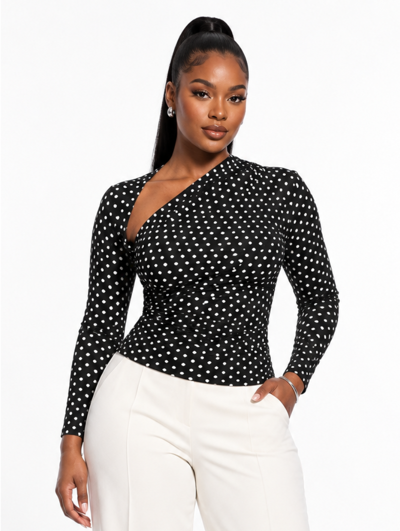 Retro Slash Dot Top
