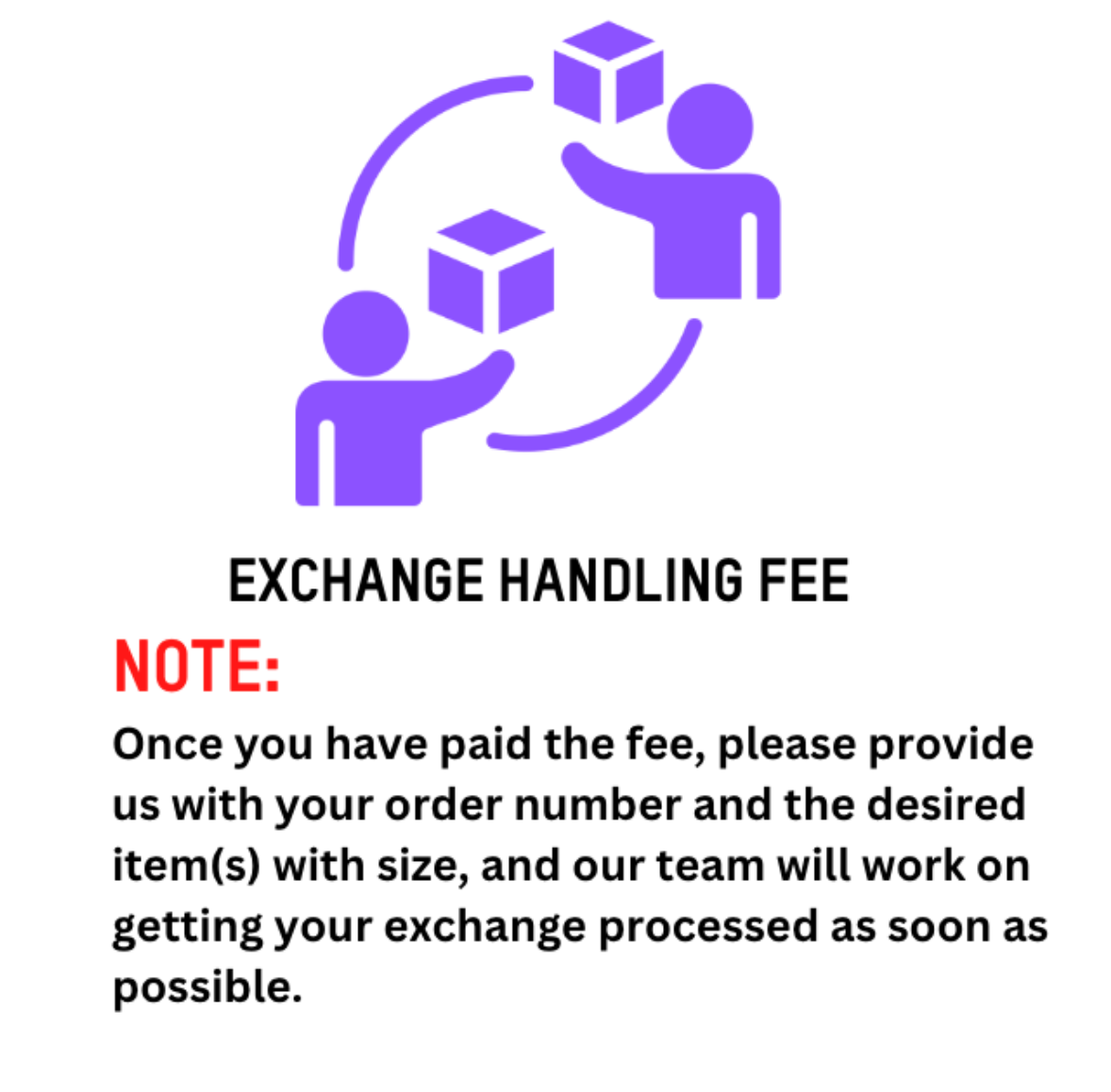 Exchange Handling Fee