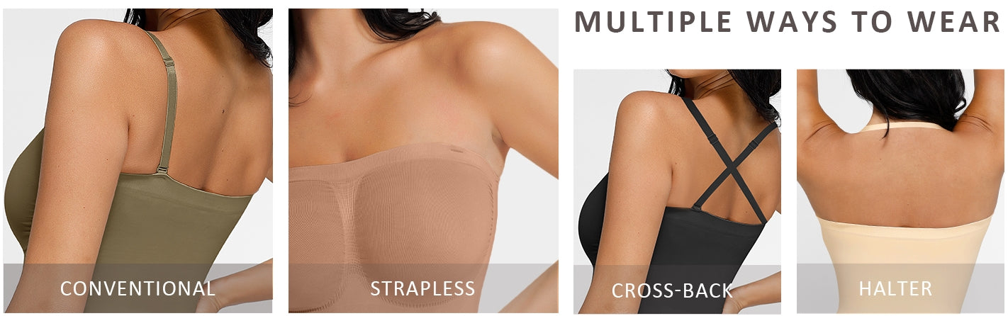 Shaping Seamless Removable Straps Bodysuit