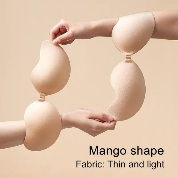 2 Pair Sticky Push-Up Invisible Adhesive Bras with Nipple Covers