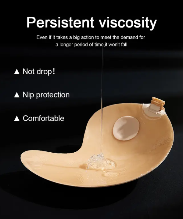 2 Pair Sticky Push-Up Invisible Adhesive Bras with Nipple Covers