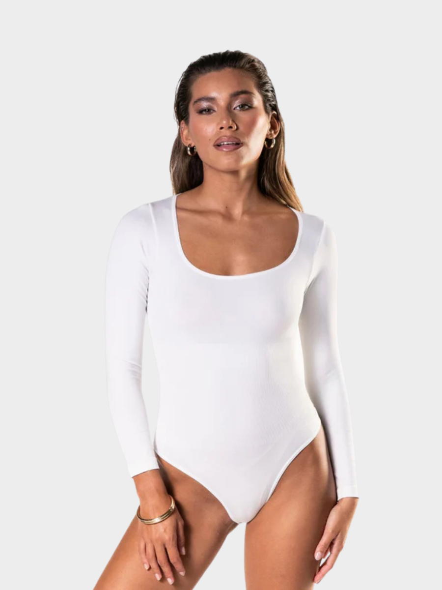 Modern Long Sleeve Thong Bodysuit
