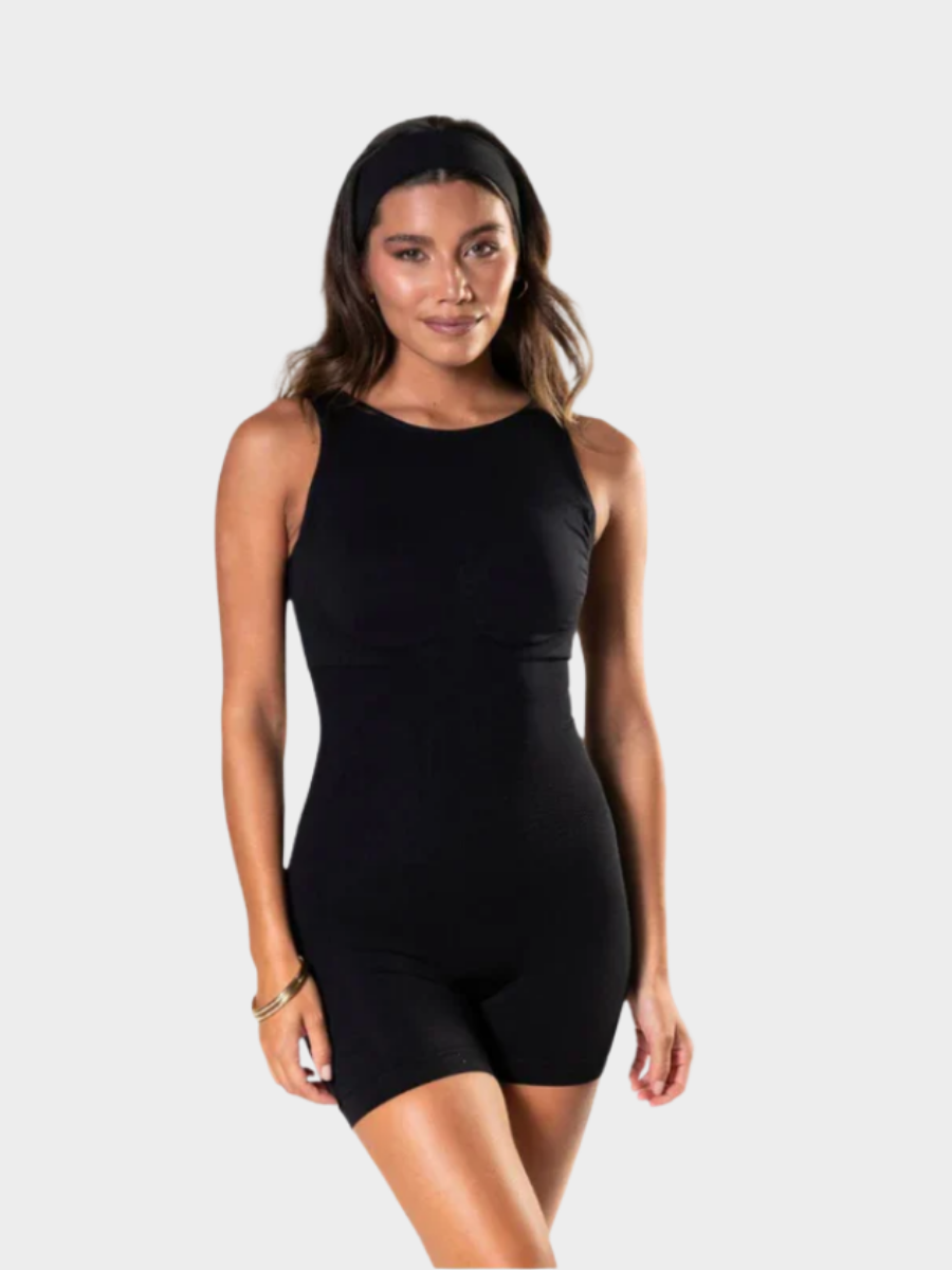 Rückenfreier Bodysuit mit U-Ausschnitt