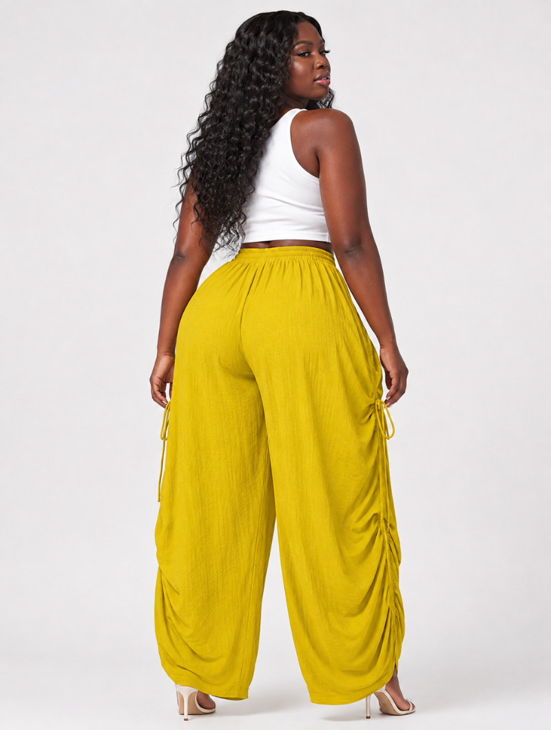 Ruched Pocket Balloon Pants