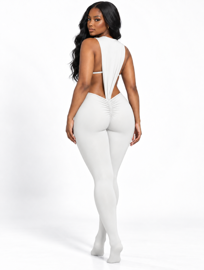 Hourglass Ruched Footed Set