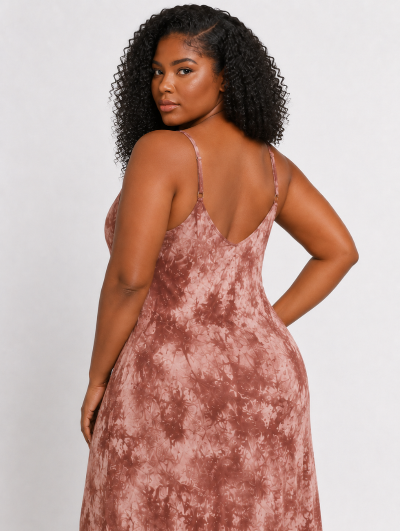 Mocha Tie Dye Maxi
