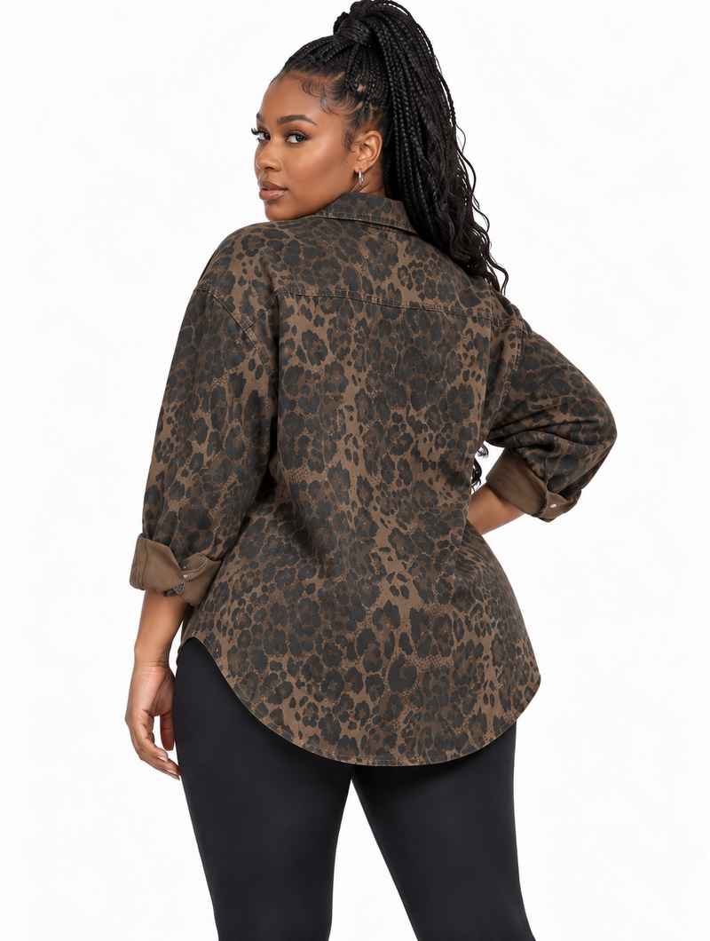 Vintage Washed Leopard Shacket