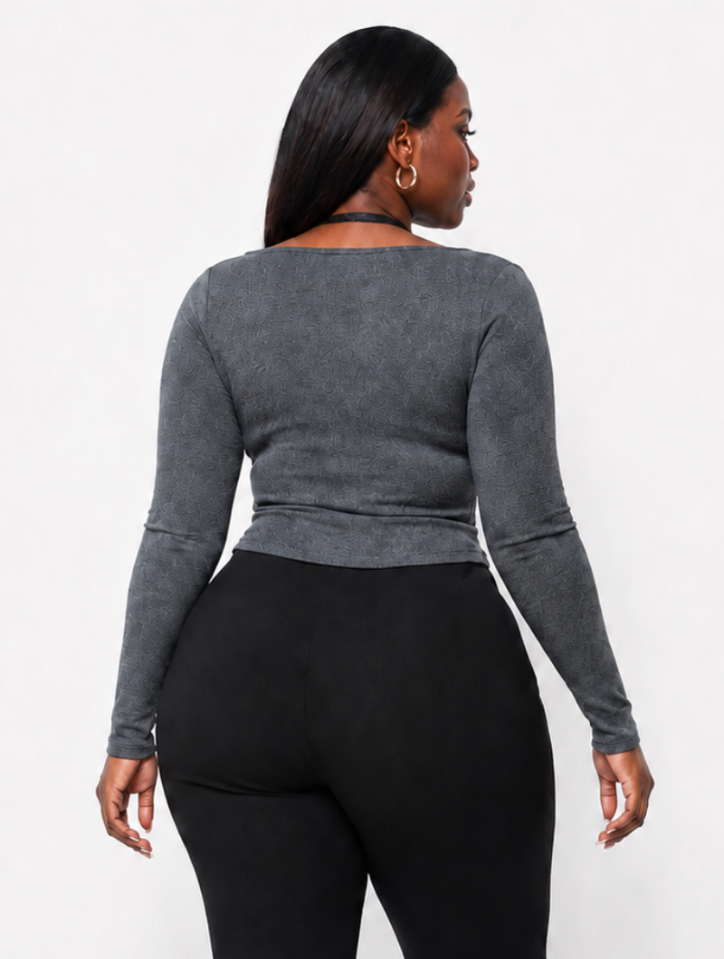Twist Lace Layered Top