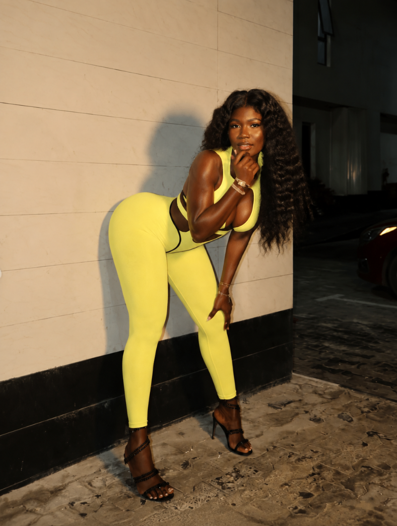 Halter Keyhole Scrunched Jumpsuit