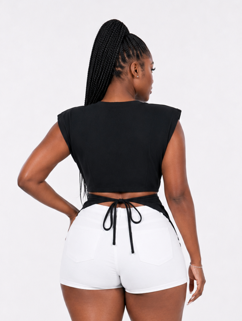 Cross Wrap Tie Top
