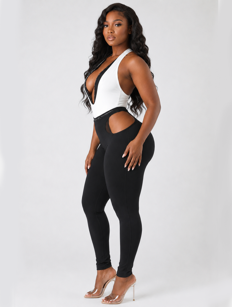 Monochrome Plunge Cutout Duo