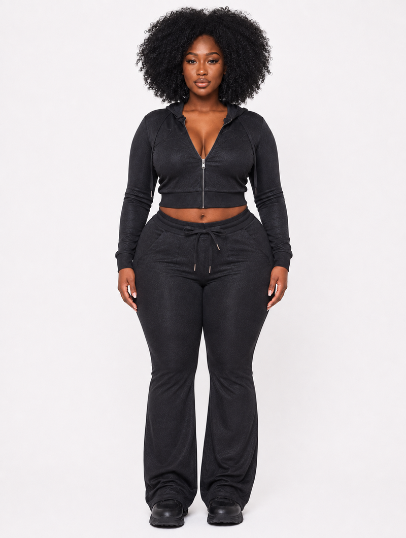 Midnight Crop Flare Set