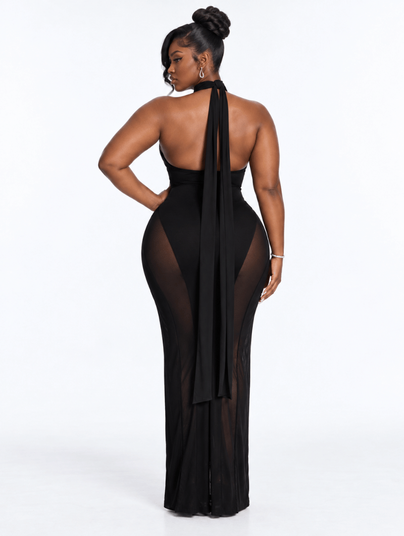 Illusion Hourglass Maxi Dress