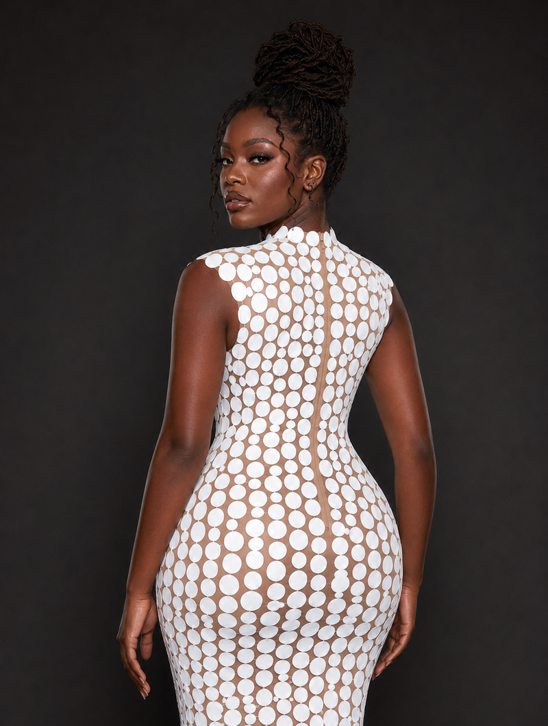 White Circle Maxi