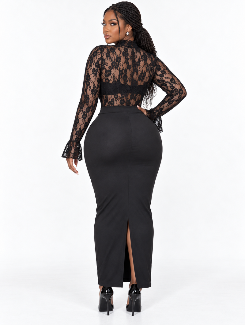 Bell Sleeve Lace Top