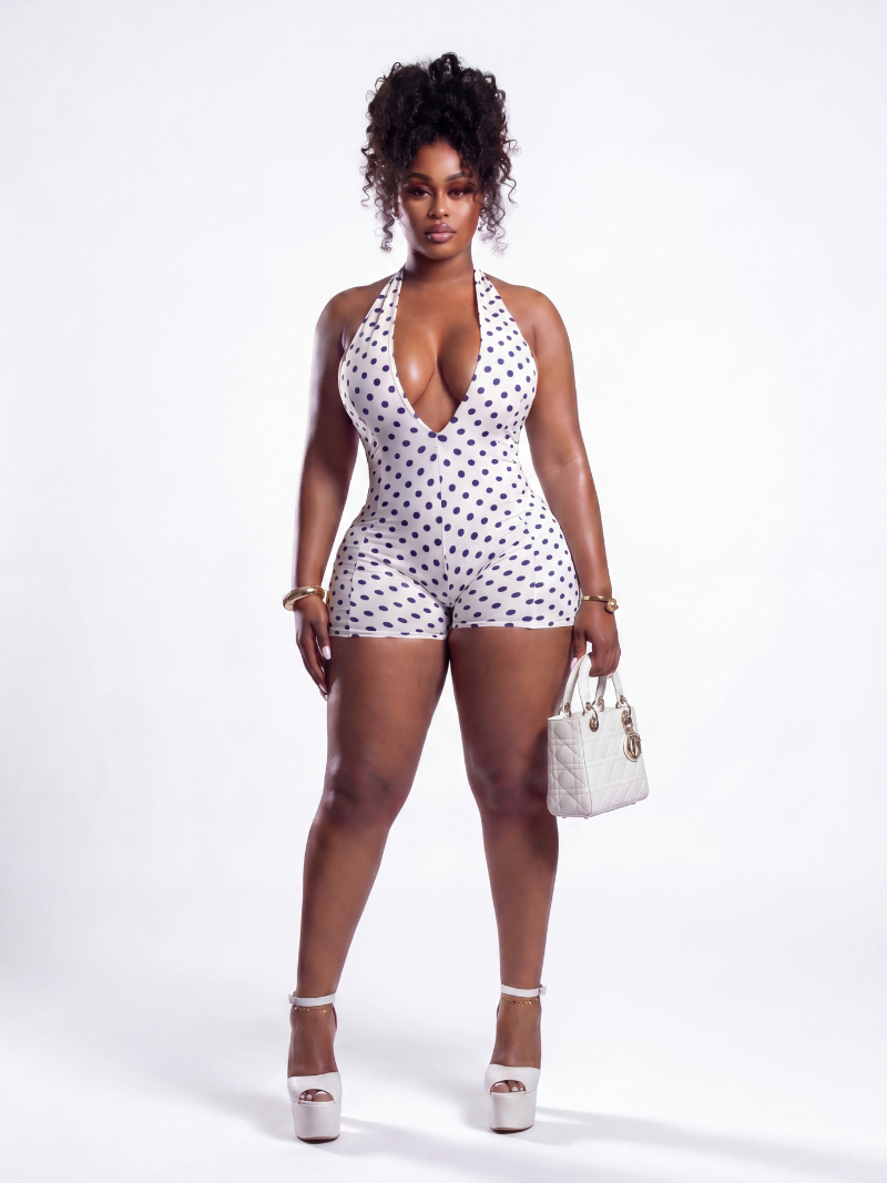 Dot Halter Romper
