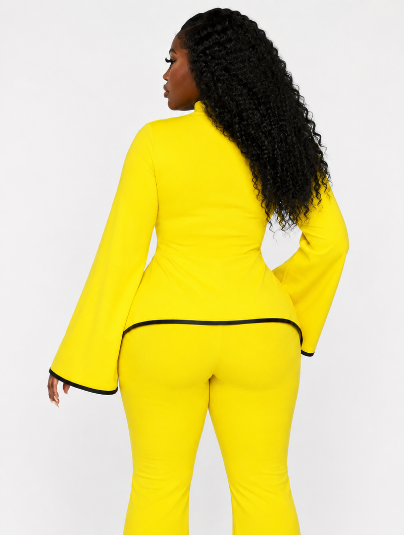 Yellow Bell Pant Set