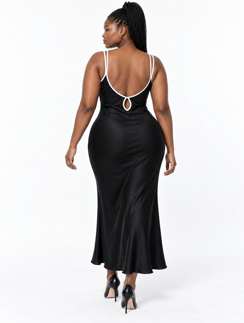 Dual Strap Slip Dress