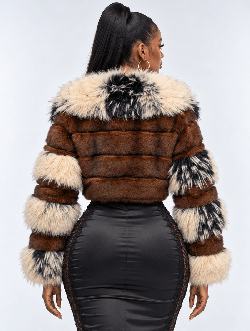 Mocha Luxe Fur Crop