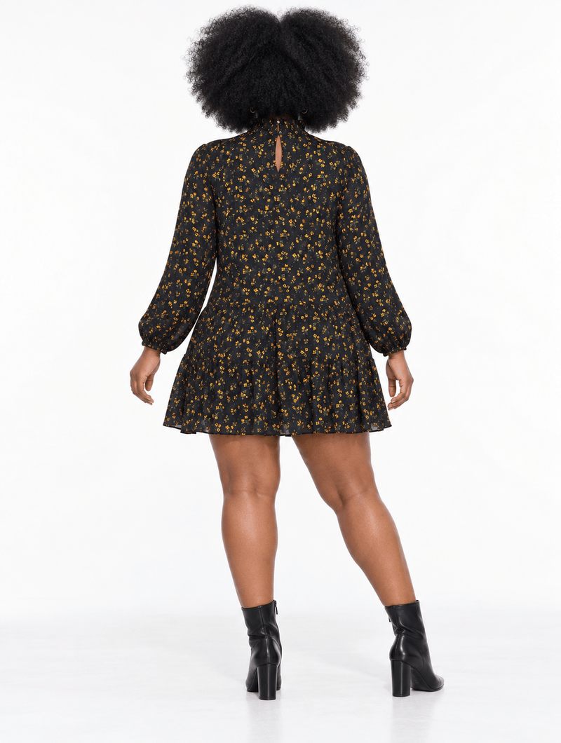 Ditsy Floral Babydoll Dress