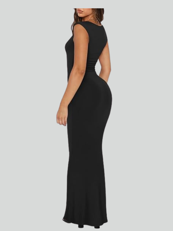 Ribbed Bodycon Lounge Maxi Dress