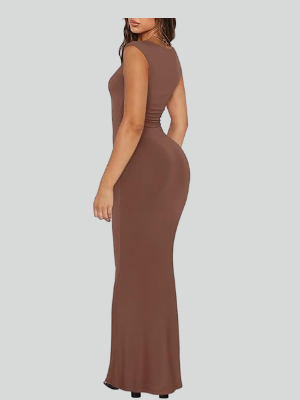 Ribbed Bodycon Lounge Maxi Dress