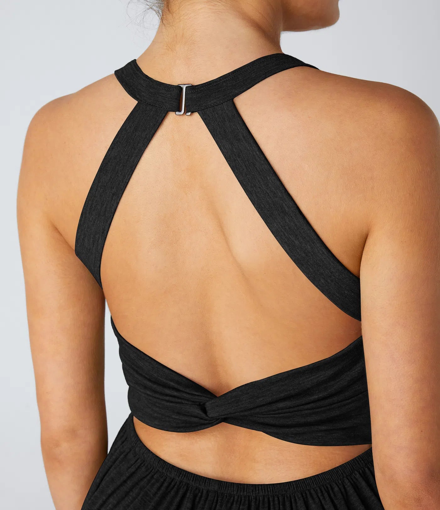 U Neck Relaxed Pocket Jumpsuit