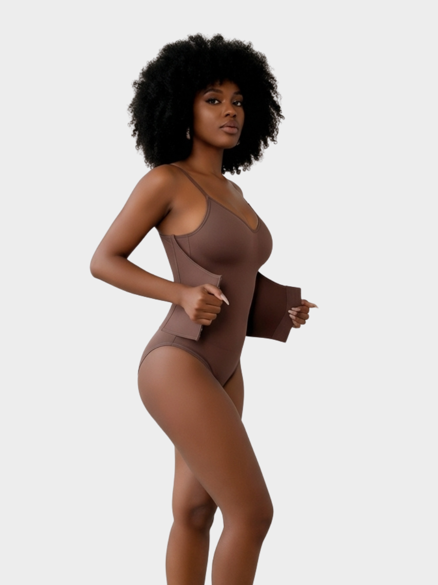 Slim Fit V Neck Shaper Bodysuit