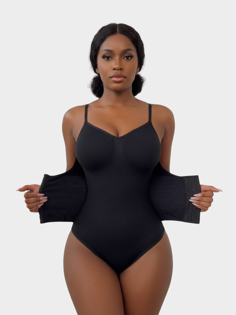 Slim Fit V Neck Shaper Bodysuit