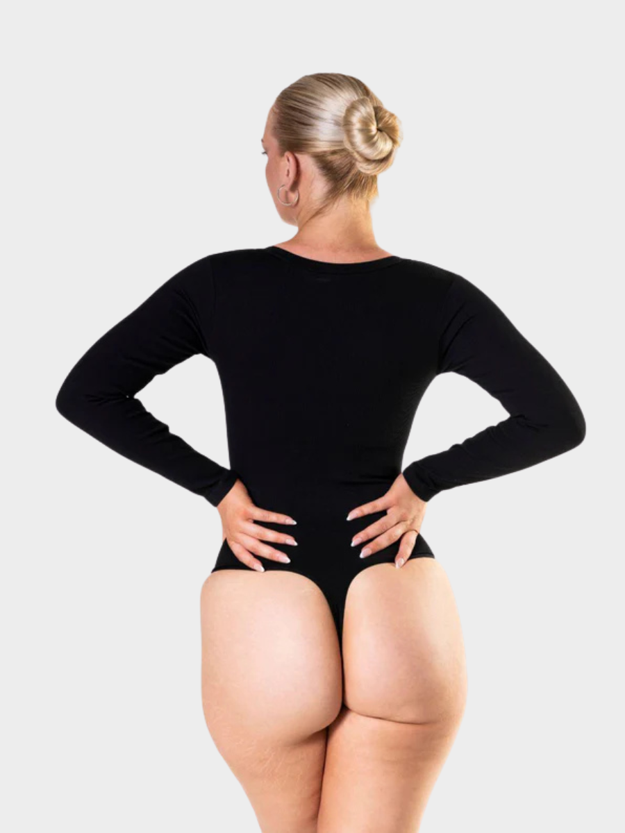 Cozy Long Sleeve V-Neck Bodysuit