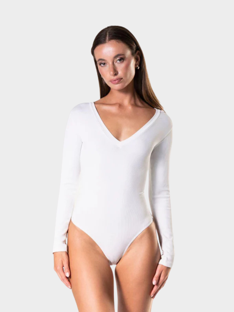 Cozy Long Sleeve V-Neck Bodysuit