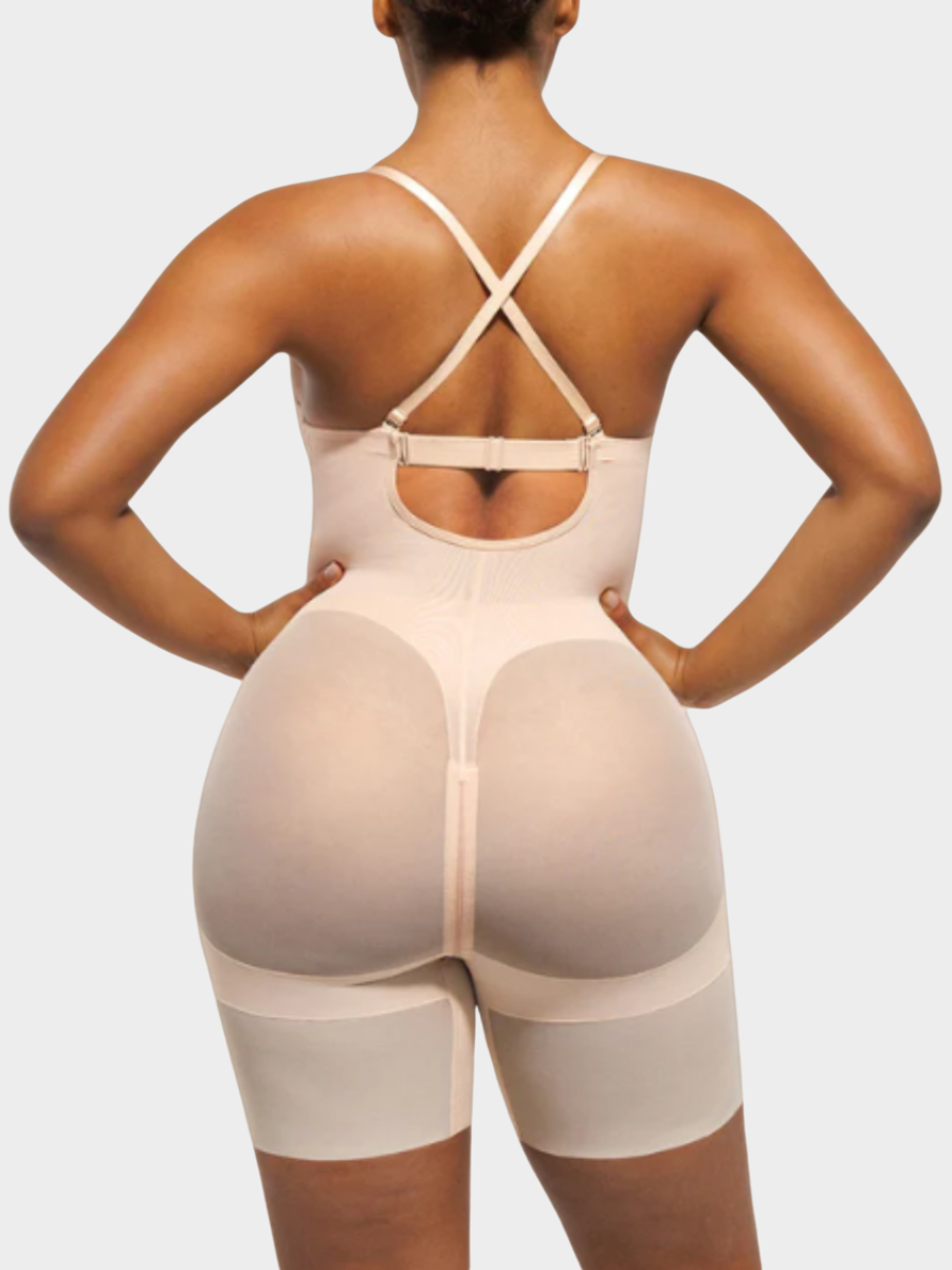 Deep Plunge Mesh Shaping Bodysuit