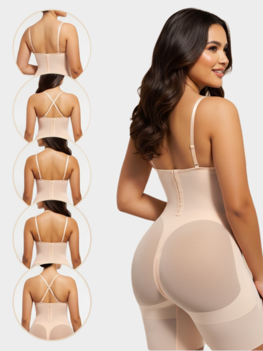 Deep Plunge Mesh Shaping Bodysuit