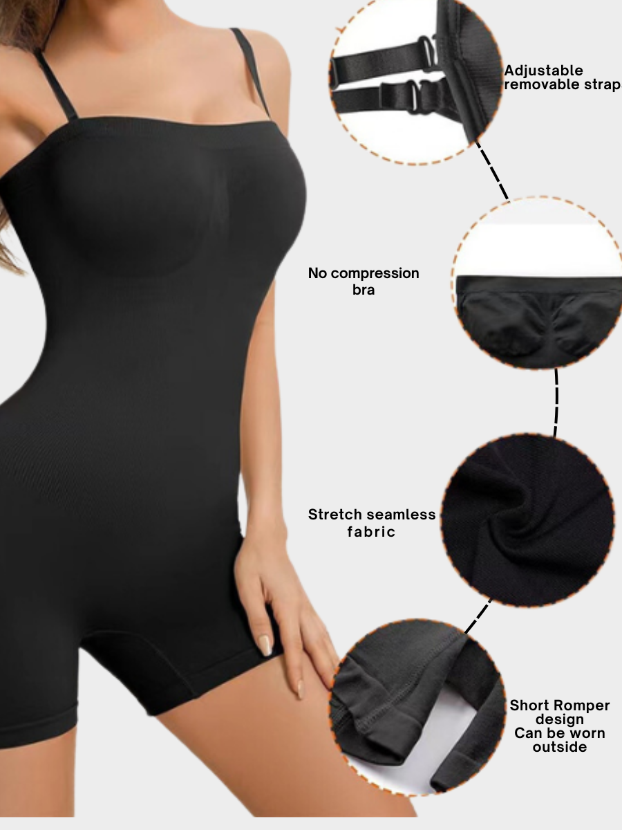 Body moldeador con tirantes extraíbles y sin costuras