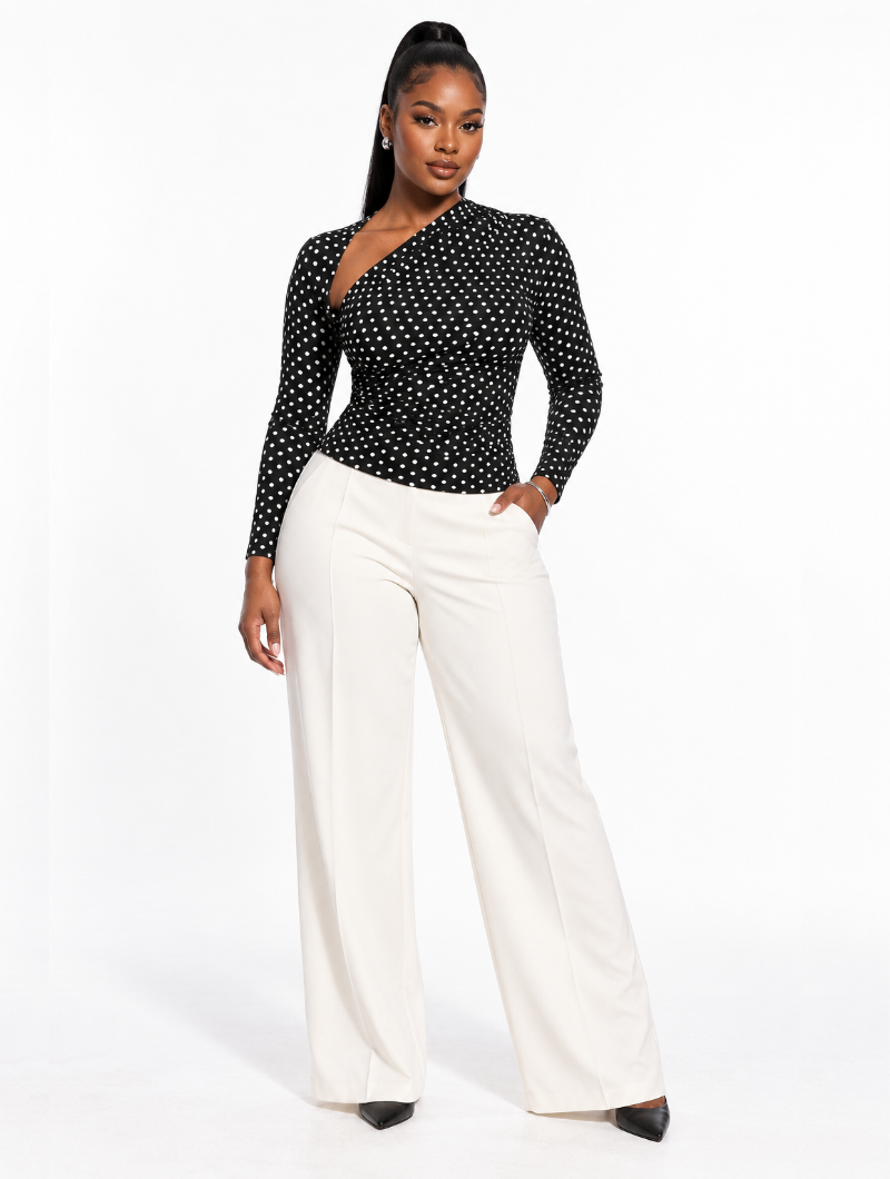 Retro Slash Dot Top