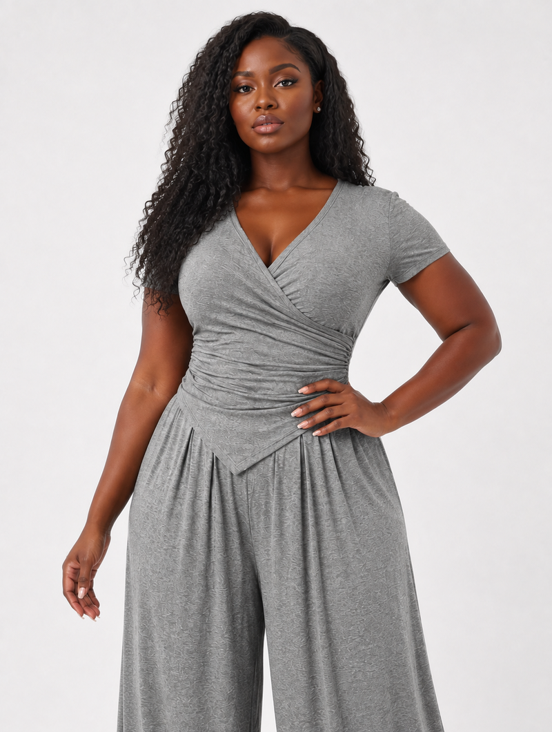 Flowy Ruched Lounge Set